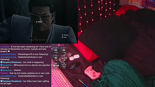 evamila webkamerás műsora