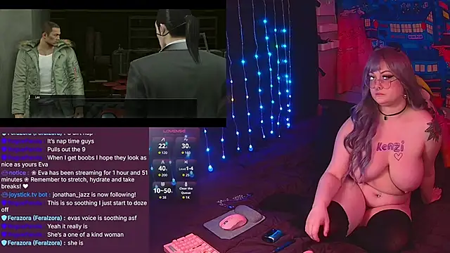 Show de evamila na webcam