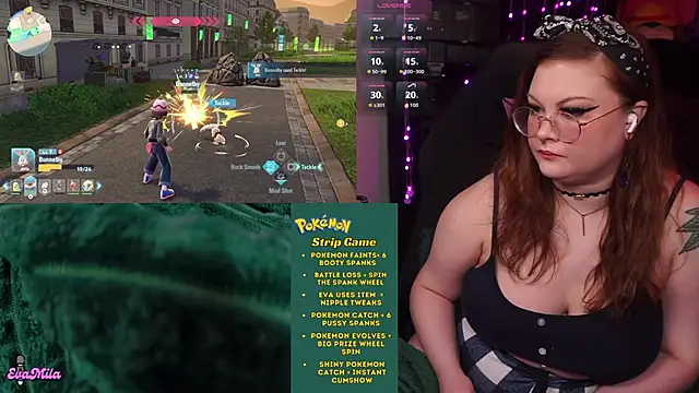 Show de webcam de evamila