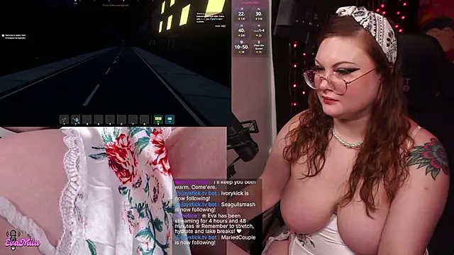 evamila webcam show