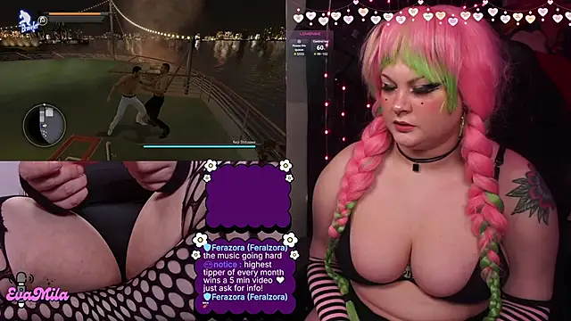 evamila webkamerás műsora