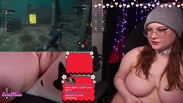 Show modela evamila na web-kameri