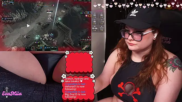 Show de webcam de evamila