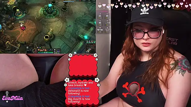 evamila webkamerás műsora