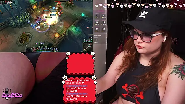 Show de webcam de evamila