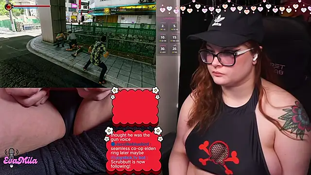 Show de evamila na webcam