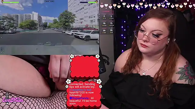 Show de evamila na webcam