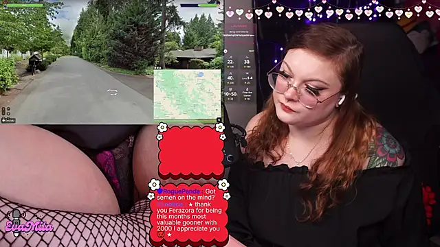 evamila webkamerás műsora