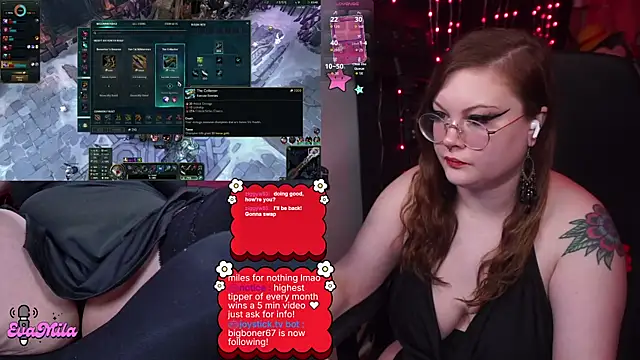 evamila Pertunjukan Webcam