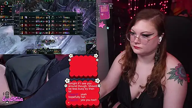 Show de webcam de evamila