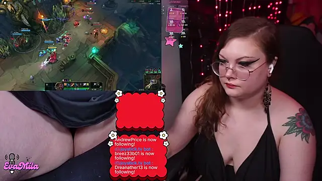 evamila webkamerás műsora