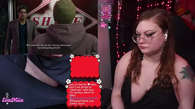 Show de evamila na webcam