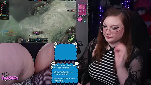 evamilaのウェブカメラショー