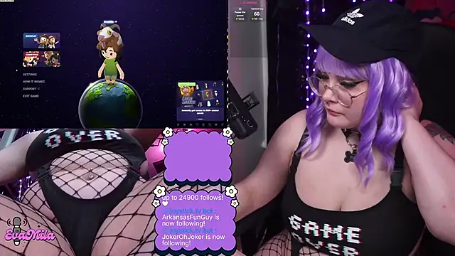 evamilaのウェブカメラショー