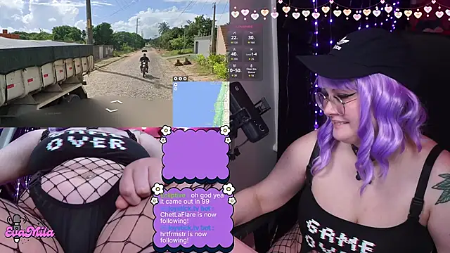 Show de webcam de evamila