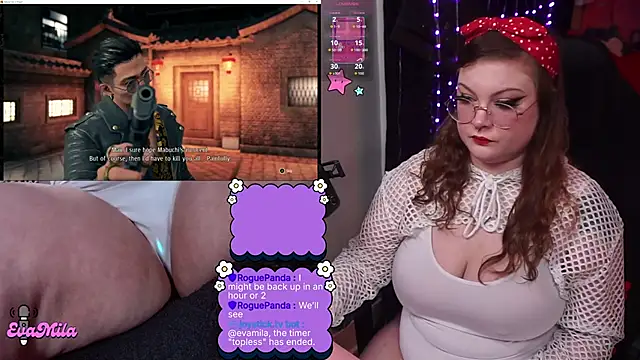 evamila webkamerás műsora