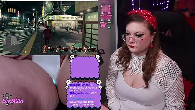 evamilaのウェブカメラショー