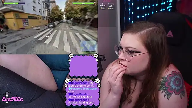 evamila ওয়েবক্যাম শো