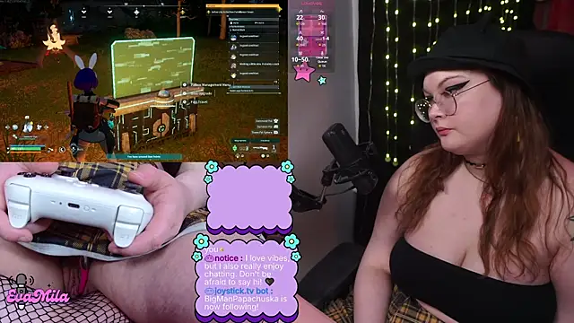 Show de evamila na webcam