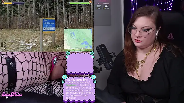 evamila: διαδικτυακό σόου στην κάμερα