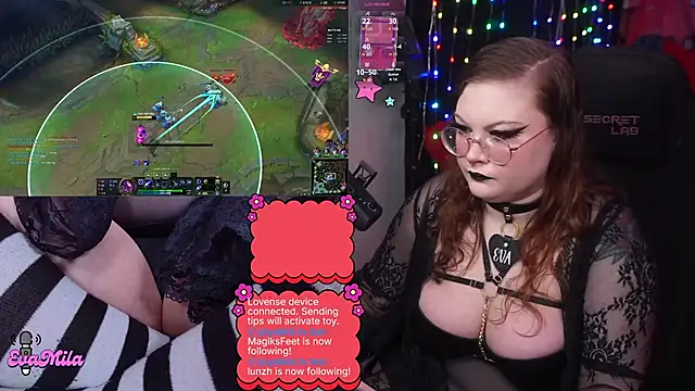 evamilan Webbikameraesitys