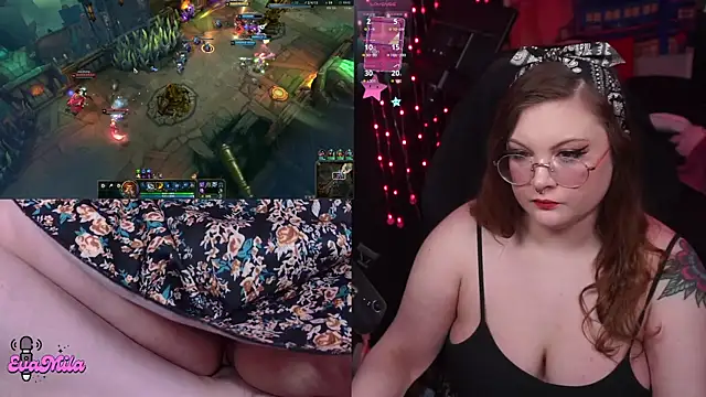 Show de evamila na webcam