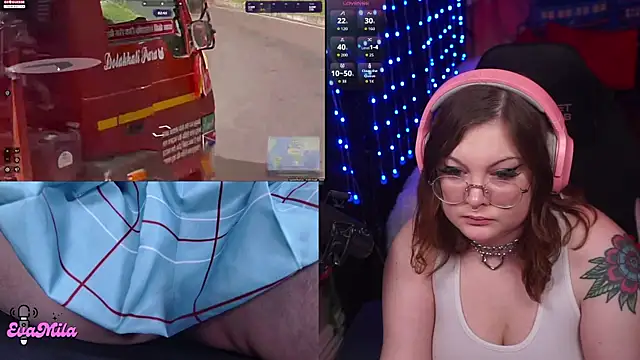 Show modela evamila na web-kameri