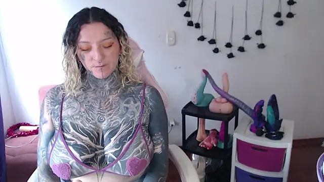 Show de SLOPPYTITSS na webcam