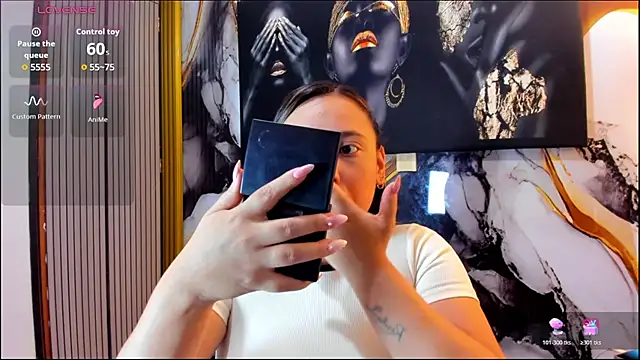 Show de LizzRouse na webcam