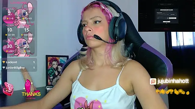 Show de jujubinhahot na webcam