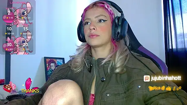 Show de jujubinhahot na webcam