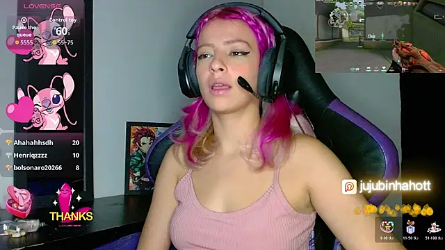 Show de jujubinhahot na webcam