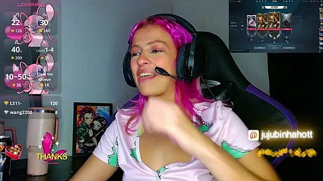 Show de jujubinhahot na webcam