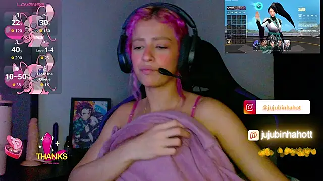Show de jujubinhahot na webcam