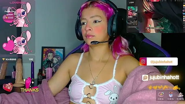 Show de webcam de jujubinhahot