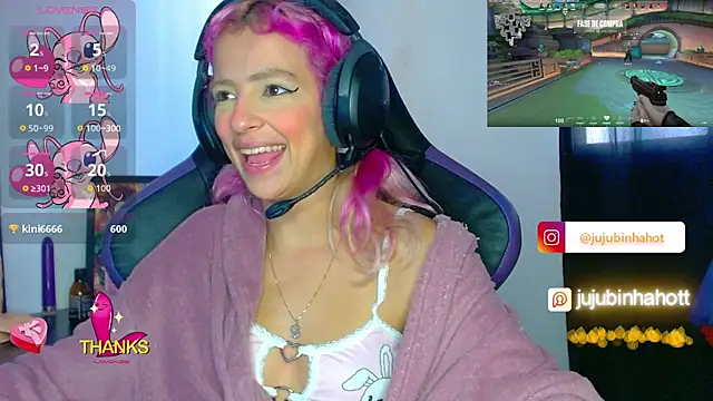 Show de jujubinhahot na webcam