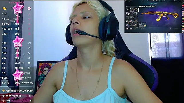 Show de webcam de blondegamerr