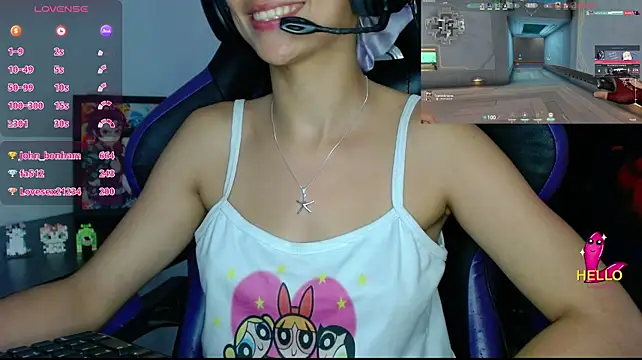 Show de blondegamerr na webcam