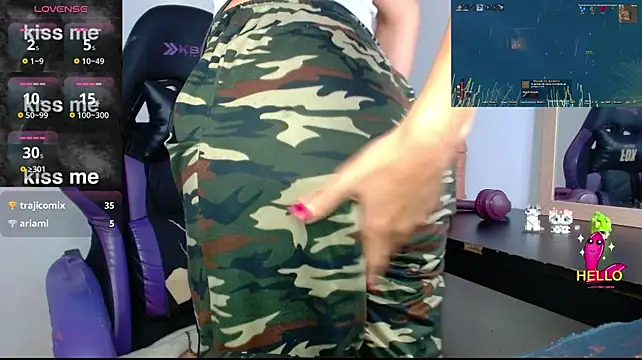 Show de blondegamerr na webcam