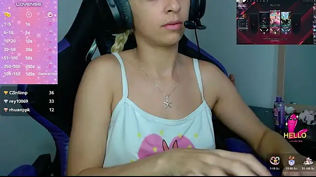 Show de webcam de blondegamerr