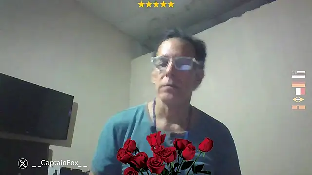 Show de CaptainFox na webcam