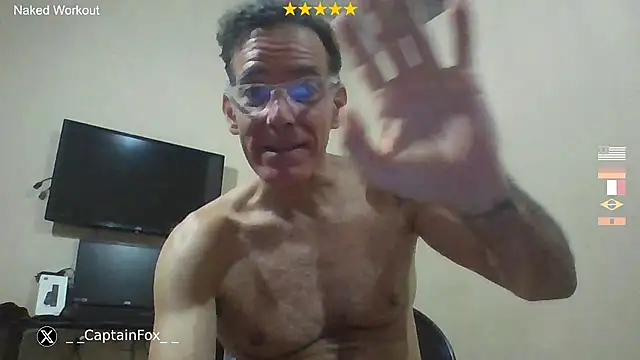 Show de CaptainFox na webcam