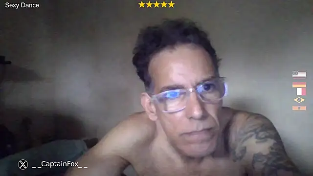 Show de CaptainFox na webcam