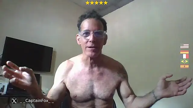 Show de CaptainFox na webcam