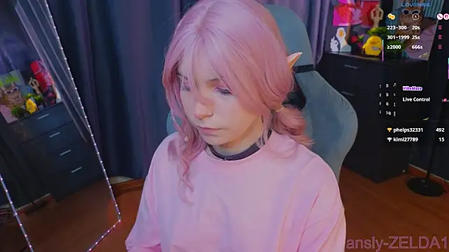 Show de zelda_1 na webcam