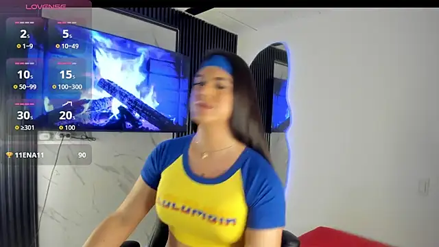 Show modela Naughtysofiaa na web-kameri
