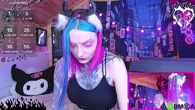 NekoCyber Show in webcam