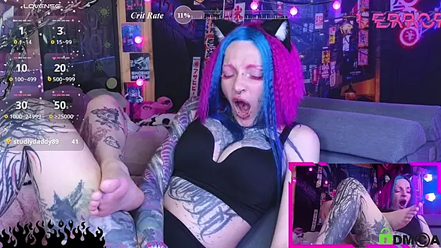 NekoCyber Show in webcam