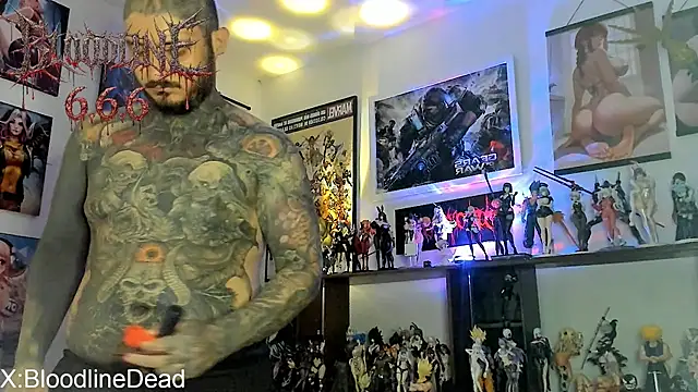 Show de DEATHINK666XX na webcam