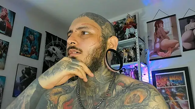 Show de DEATHINK666XX na webcam